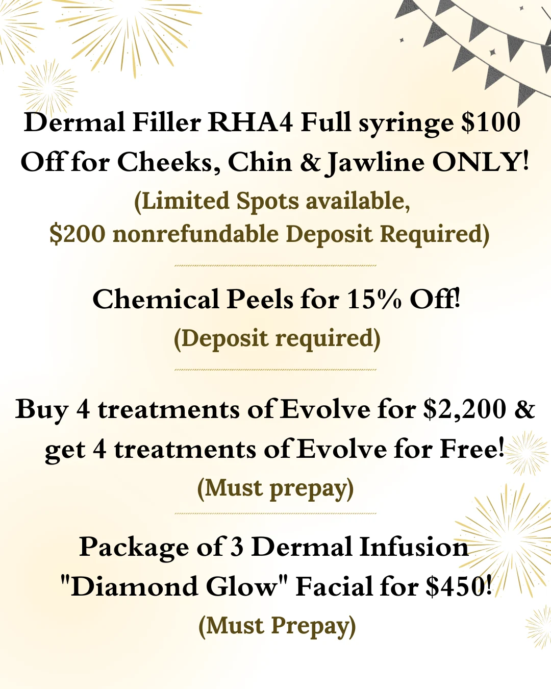 Welcome January Specials